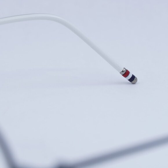 Thom Browne TB108 BGRYSLV50 Eyeglasses Grey/Silver 50mm Round Frame - Picture 7 of 10